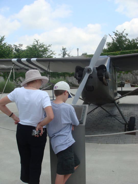 visitors reading information at the National D-Day Memorial