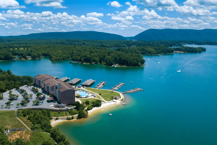 Aerial view of Mariner's Landing, a popular choice for SML real estate ownership.