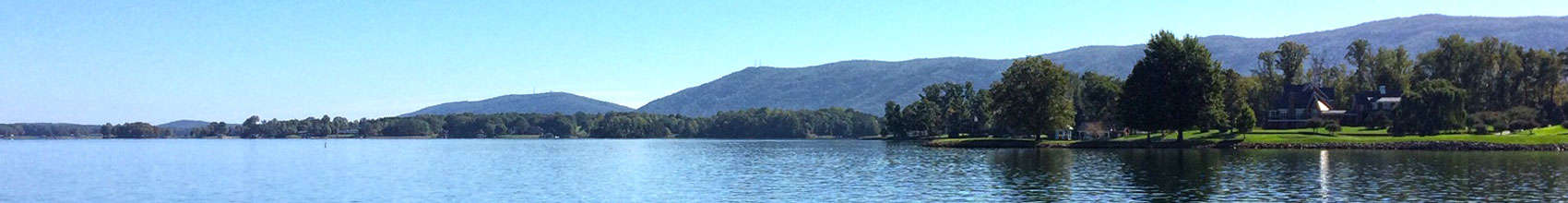 View of Smith Mountain from the lake