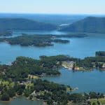 Aerial view of Smith Mountain Lake, Virginia