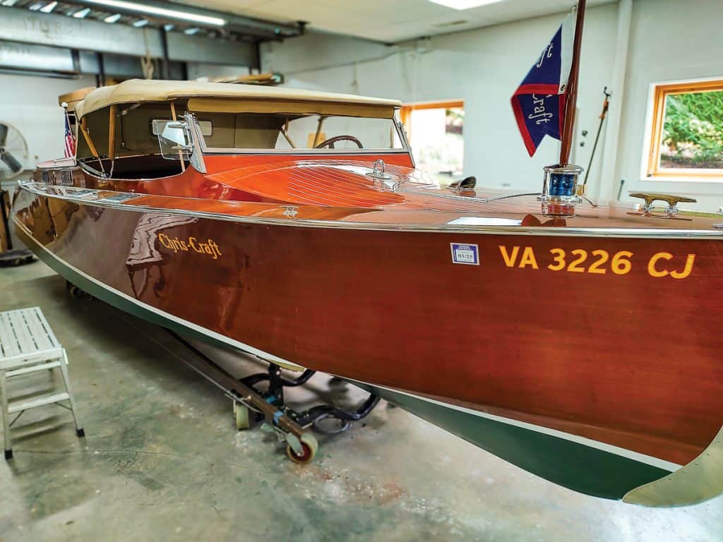 Pink Lady in Mark Thompson's workshop at Smith Mountain Lake, VA.