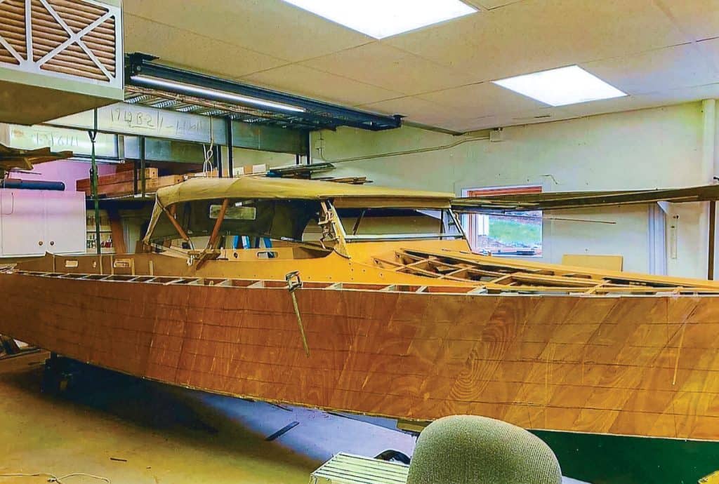 Pink Lady during restoration.