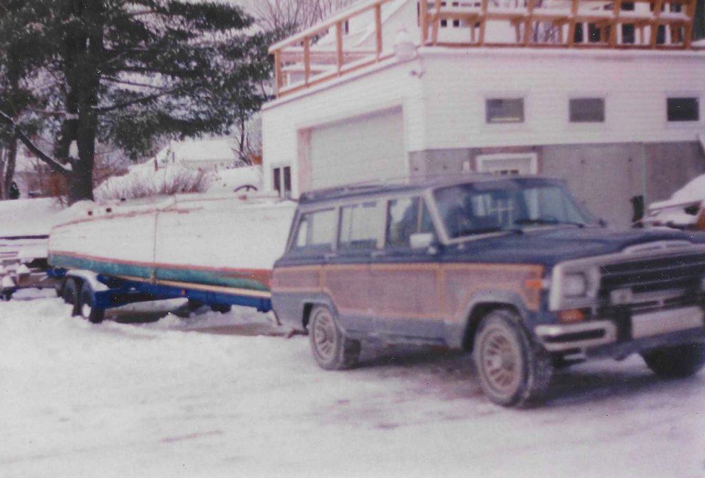 Pink Lady leaving Lake Winnipesaukee, New Hampshire, in 1989. 