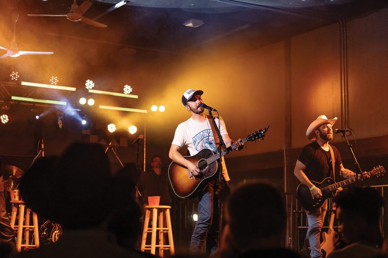 Crawford & Power perform on the main stage at Rocky Mount Fest.