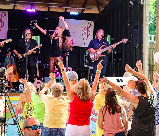 A cyclist competes in the bike portion of triathlon
