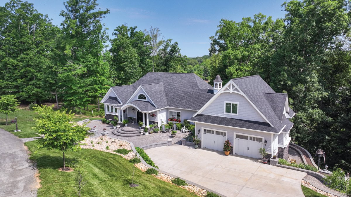 aerial view of the Ridley-Klucken home on the 2026 SML Charity Home Tour
