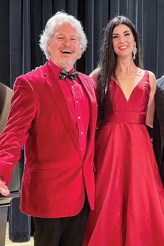 Soprano Adelaide Trombetta and Maestro David Stewart Wiley at Home for the Holidays Concert, courtesy of Smith Mountain Arts Council