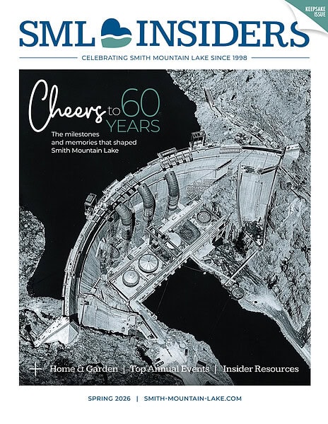 Magazine cover for Smith Mountain Lake Insiders Spring 2026 Issue