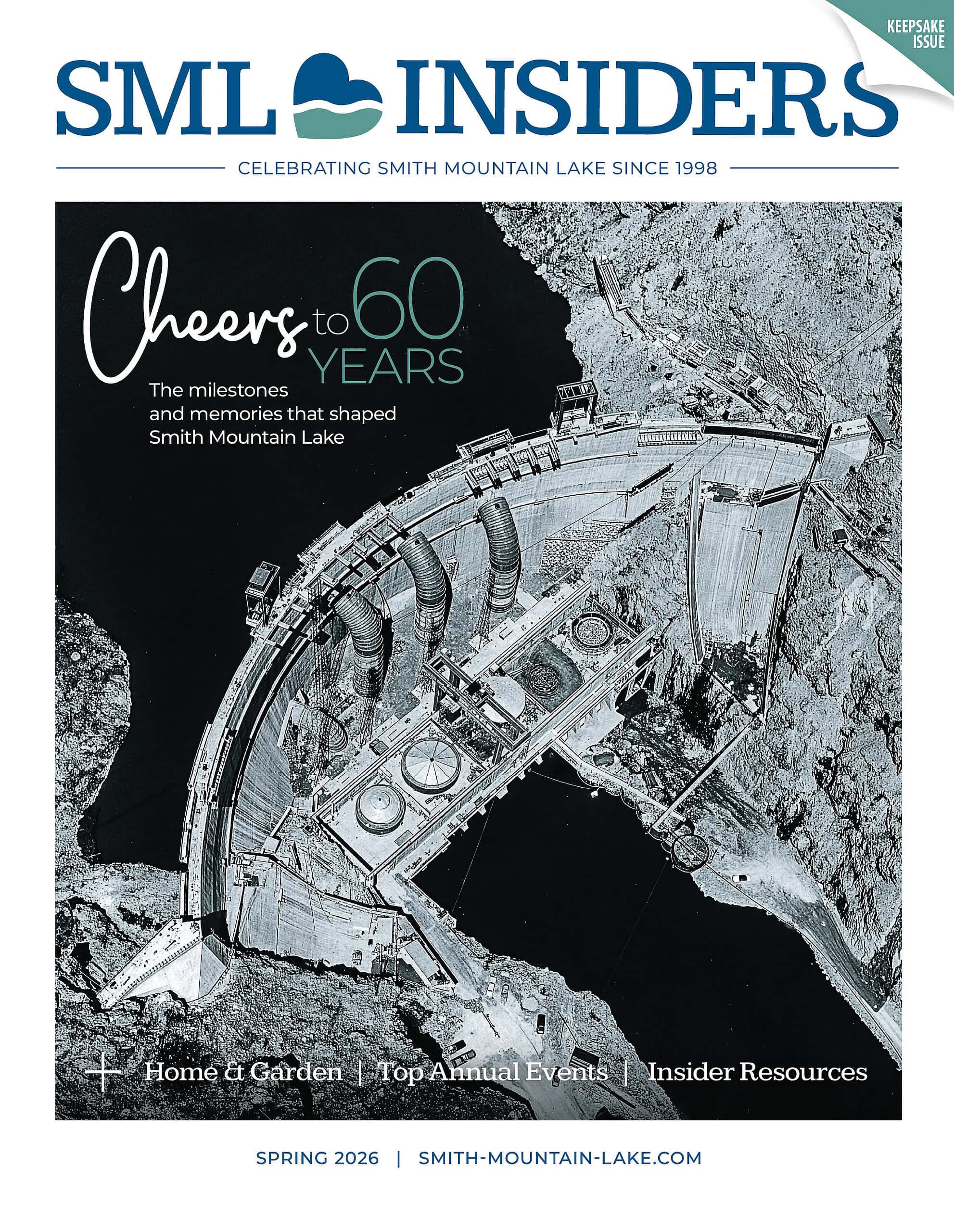 Magazine cover for Smith Mountain Lake Insiders Spring 2026 Issue