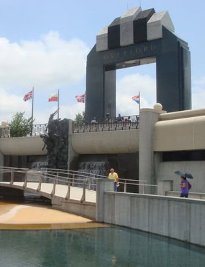 Low-maintenance materials are used for a gazebo-style dock at Smith Mountain Lake, Virginia.