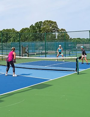 Low-maintenance materials are used for a gazebo-style dock at Smith Mountain Lake, Virginia.