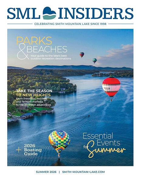 Magazine cover for Smith Mountain Lake Insiders Summer 2026 Issue