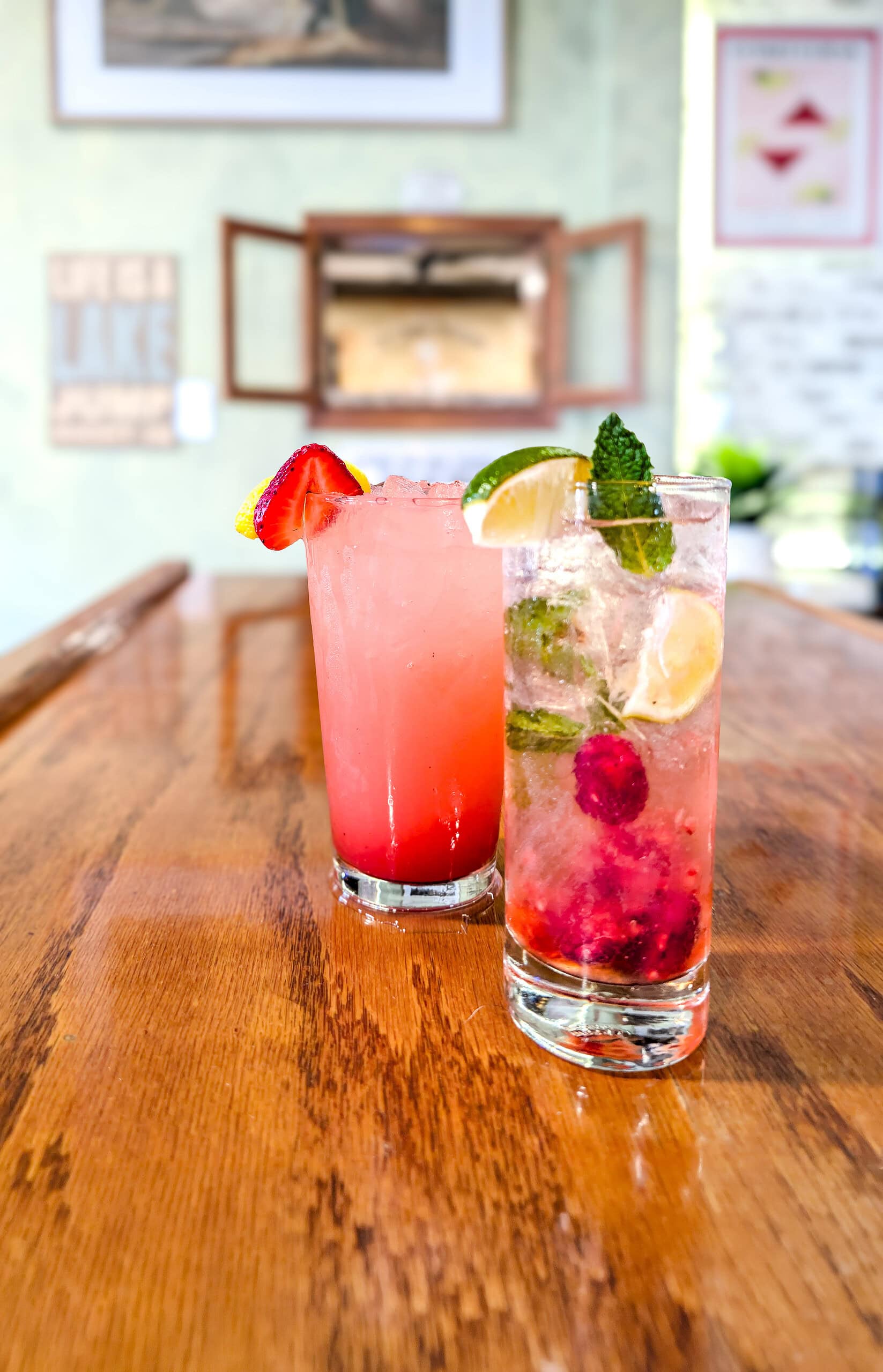Raspberry Mojito cocktail at La Casa Toscana, Smith Mountain Lake
