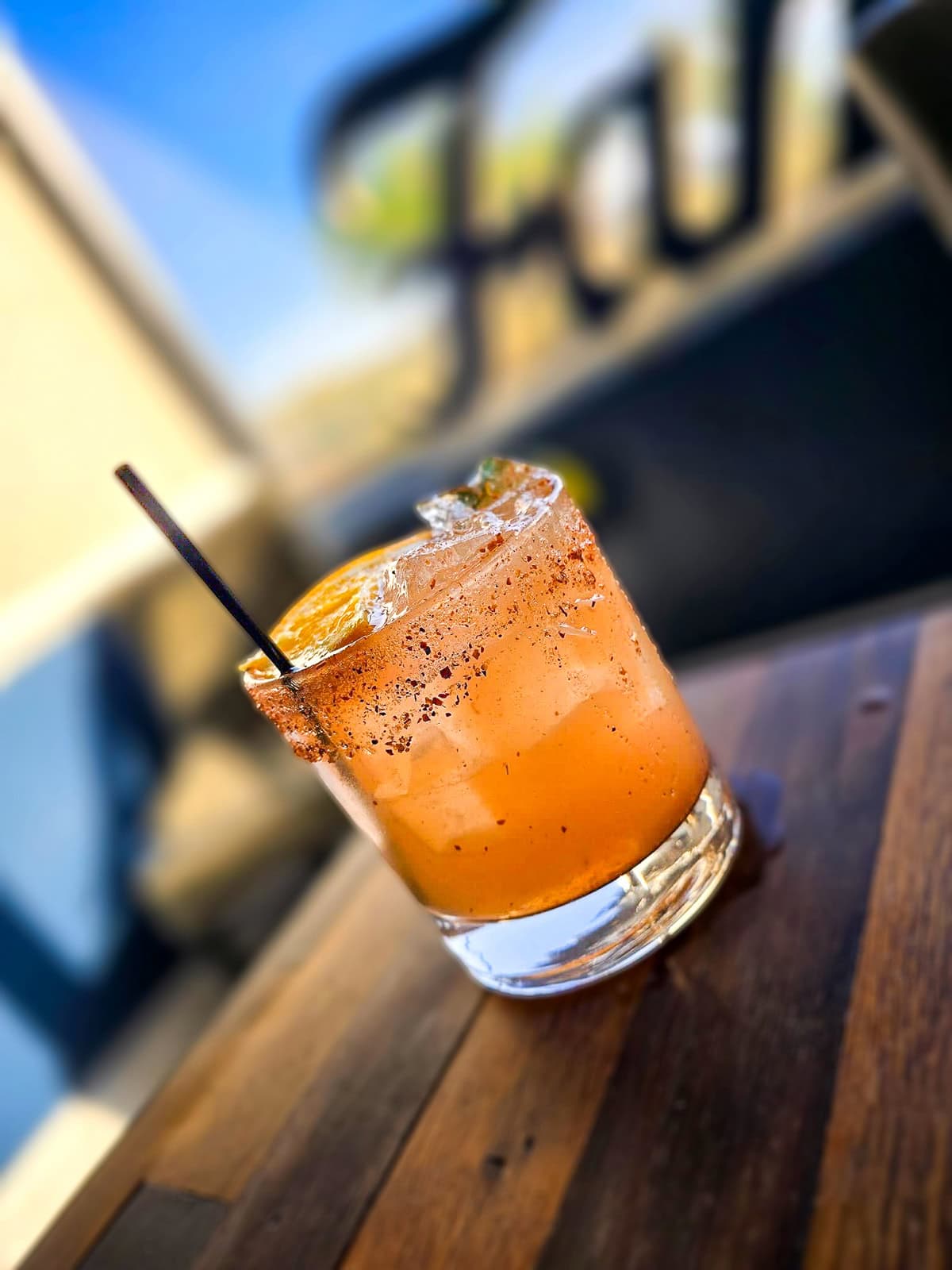 Hawt & Fruity cocktail with Patrón Reposado, grapefruit and hot honey at Tiff's Lakefront, Smith Mountain Lake