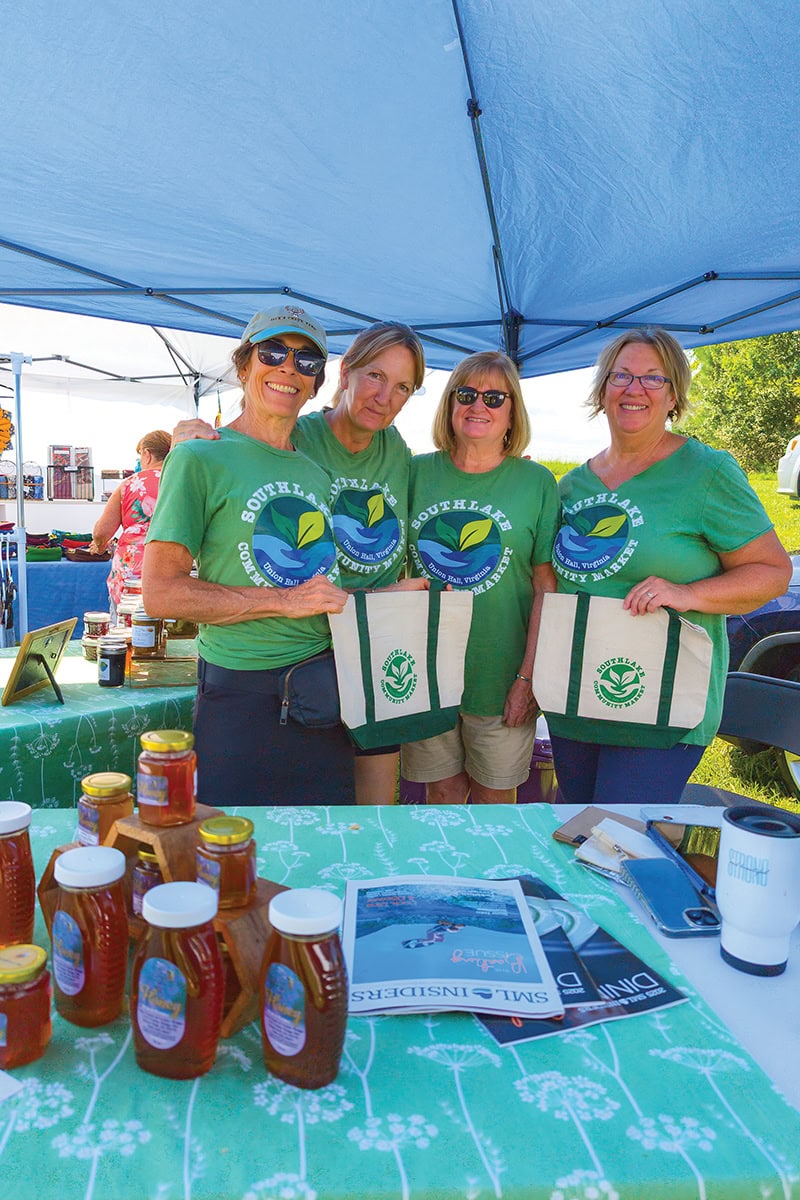 vendors from the Southlake Community Market in Union Hall, VA