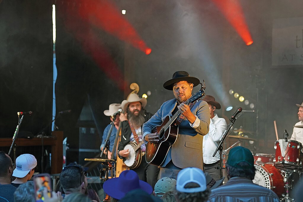 Old Crow Medicine Show performs at The Coves Amphitheater at Smith Mountain Lake, VA.
