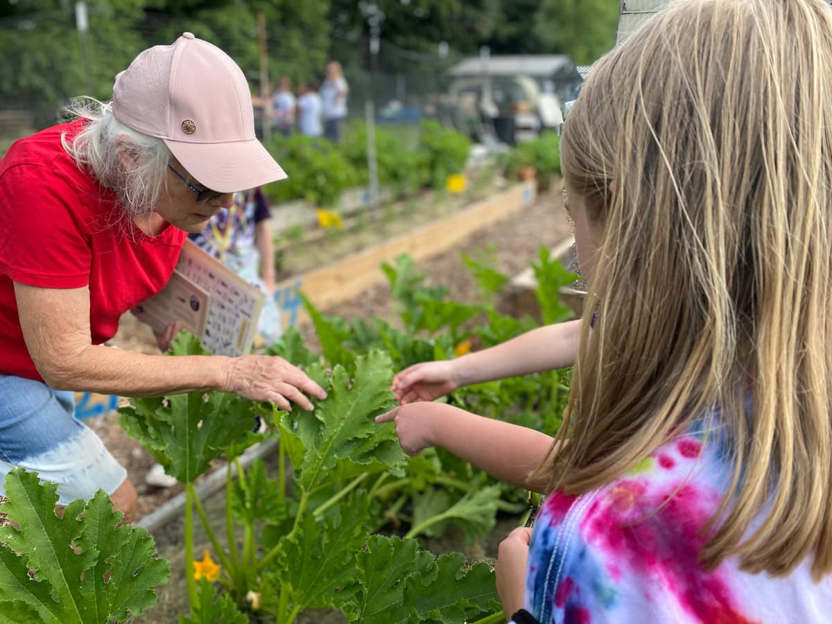 Community garden at Booker T. Washington National Monument